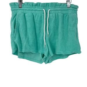 Beach Riot Terry Cloth Lounge Shorts Aqua‎ Blue Size Small